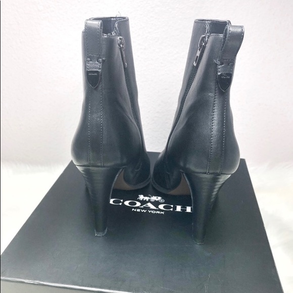 Coach Jemma Soft Calf Ankle Boots Booties Boot - Picture 3 of 12